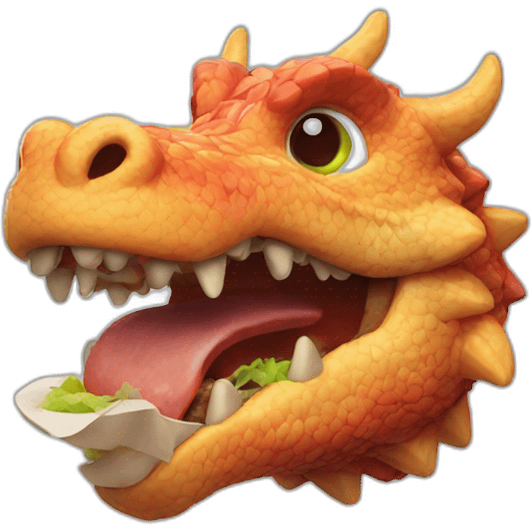 Kebab dragon emoji