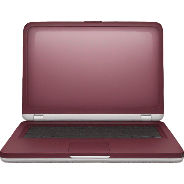 Burgundy laptop emoji