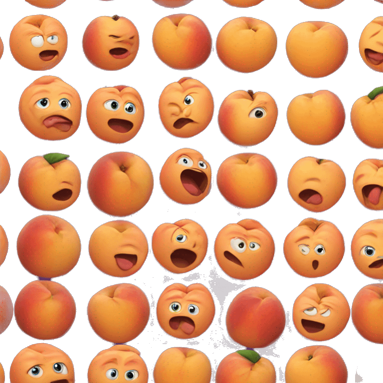 Eating peach emoji