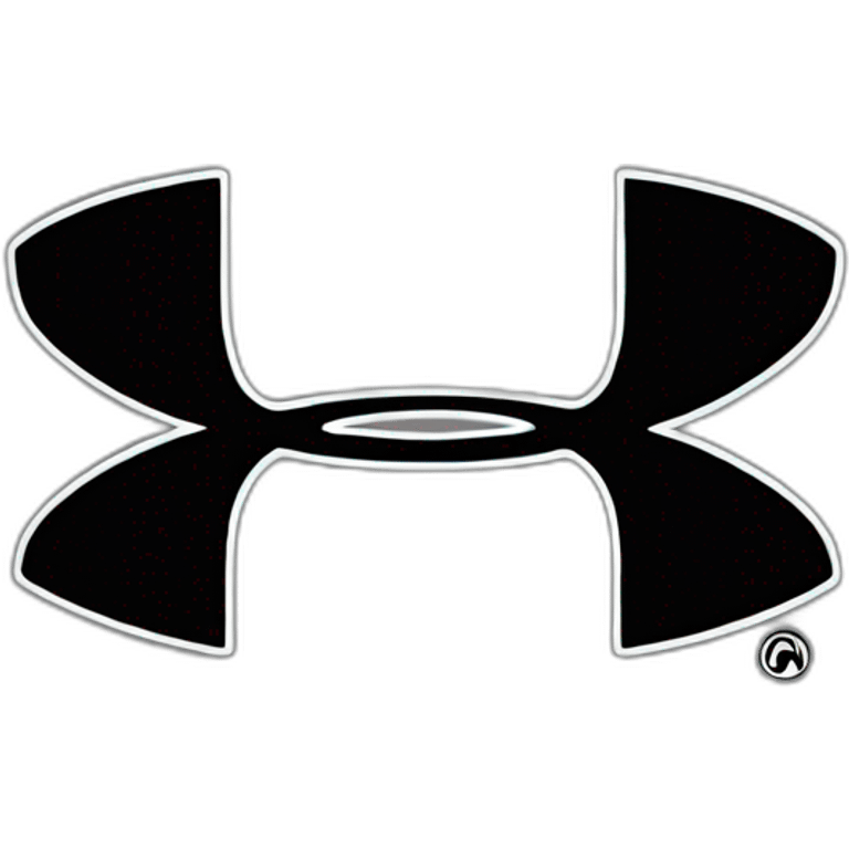 Under armour black logo emoji