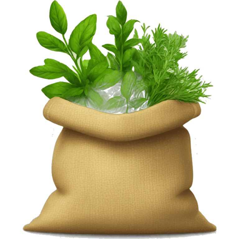 Bag of herbs emoji