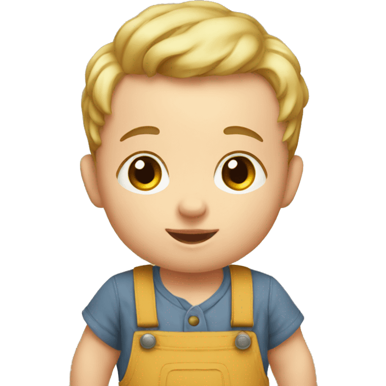 A farming infant emoji