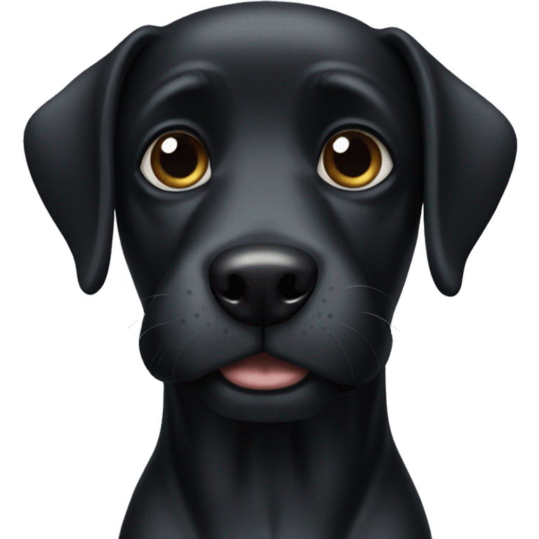 Black dog emoji