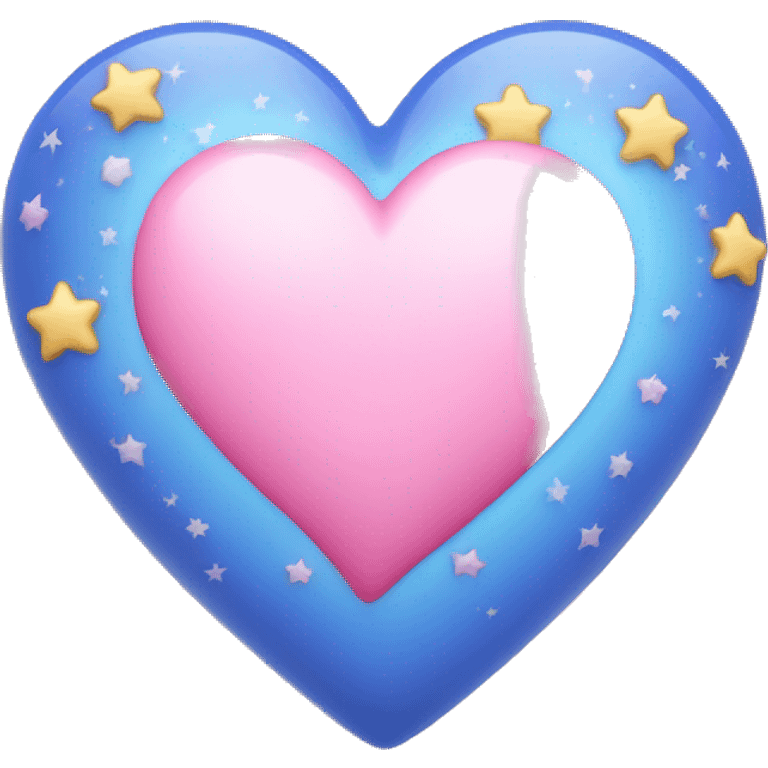 blue heart with stars as in this emoji 💖 emoji