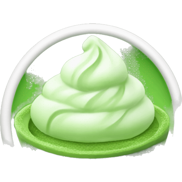 Aesthetic matcha cold  emoji