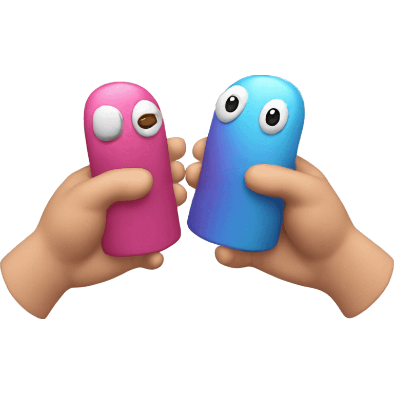 two hands, applause, 3d mobile game, 3d emoji