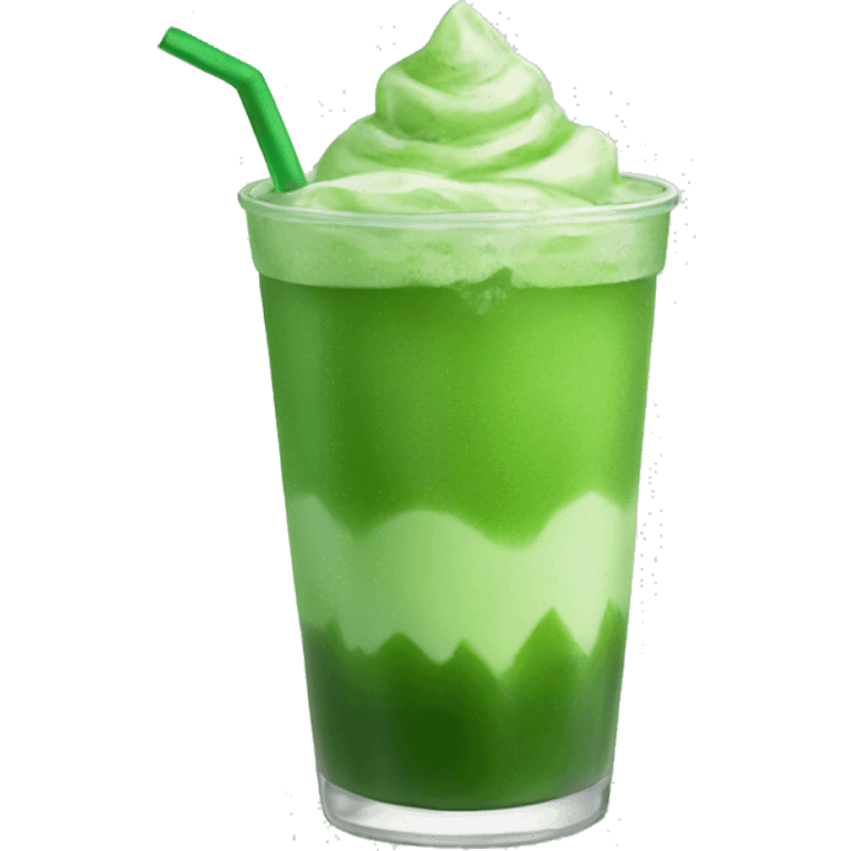 Iced matcha emoji