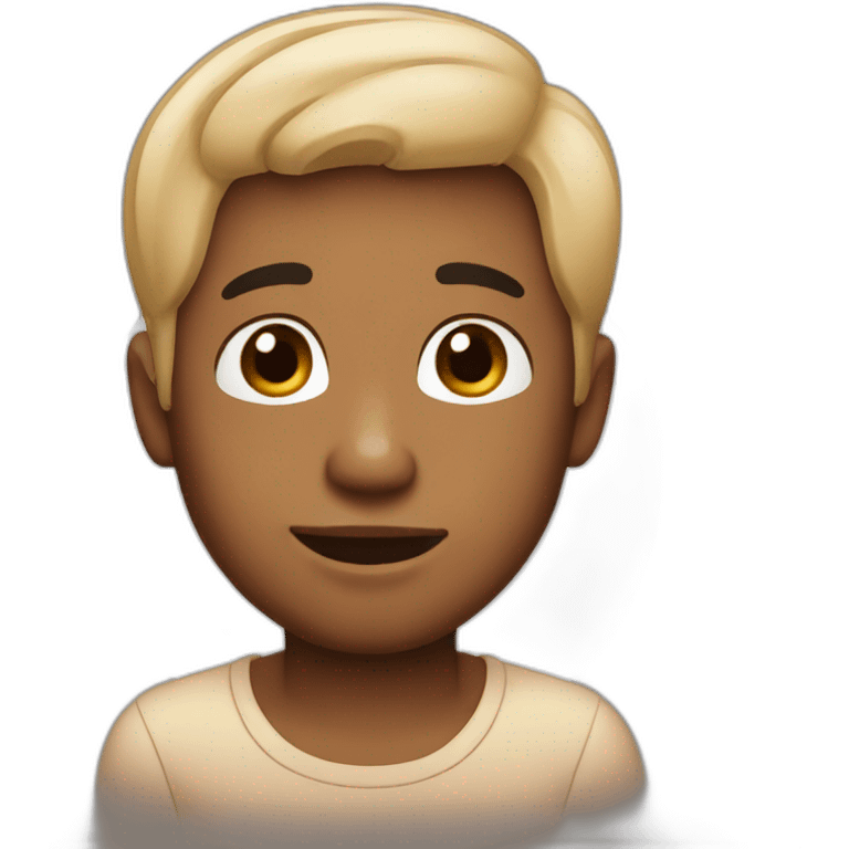 Cute boy face Bitmoji  emoji