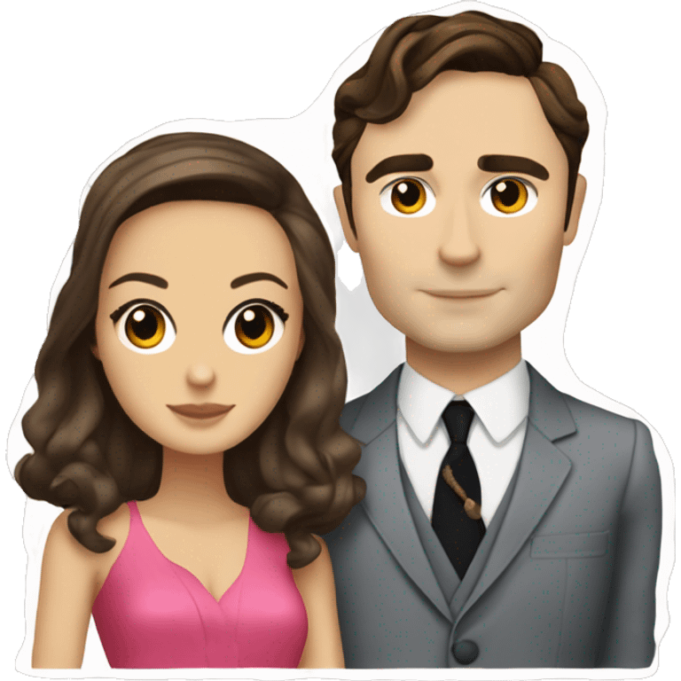 blair waldorf and chuck bass emoji