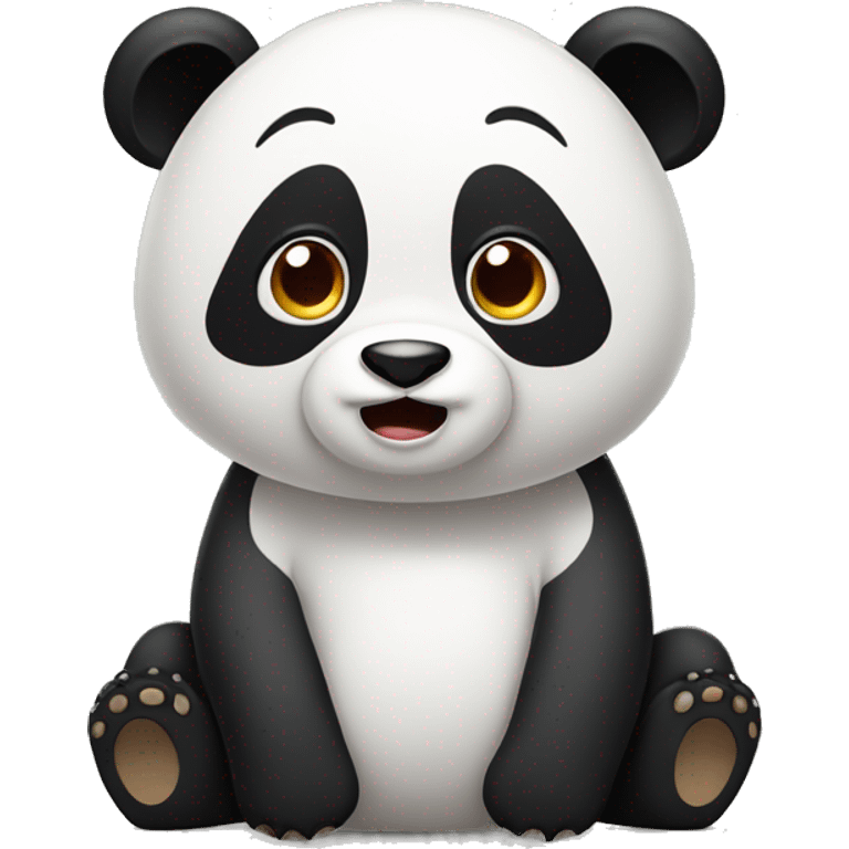 Confused panda  emoji