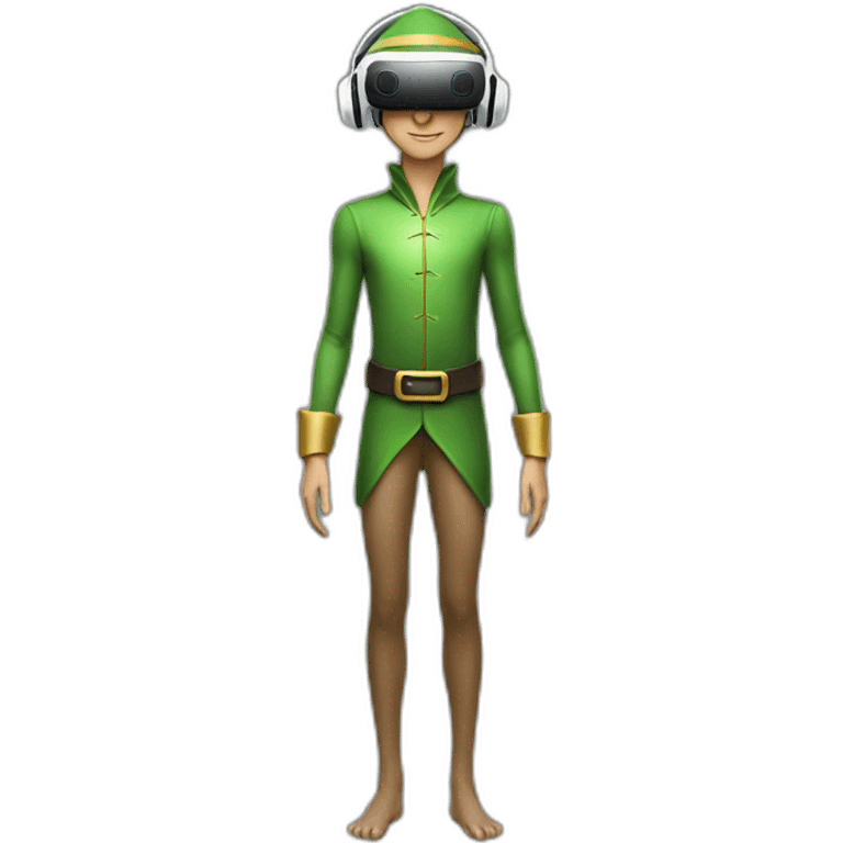 Elf in vr headset full body emoji