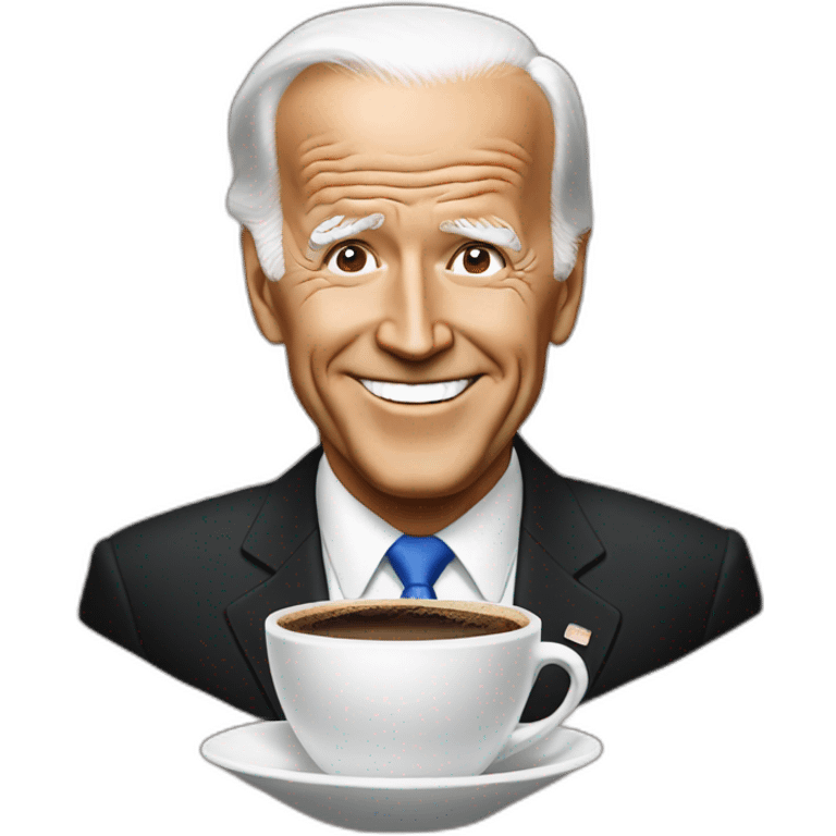 biden whti o coffe emoji