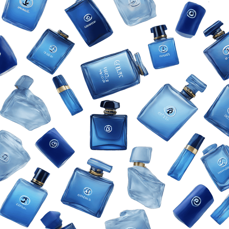 Blue perfume Chanel emoji