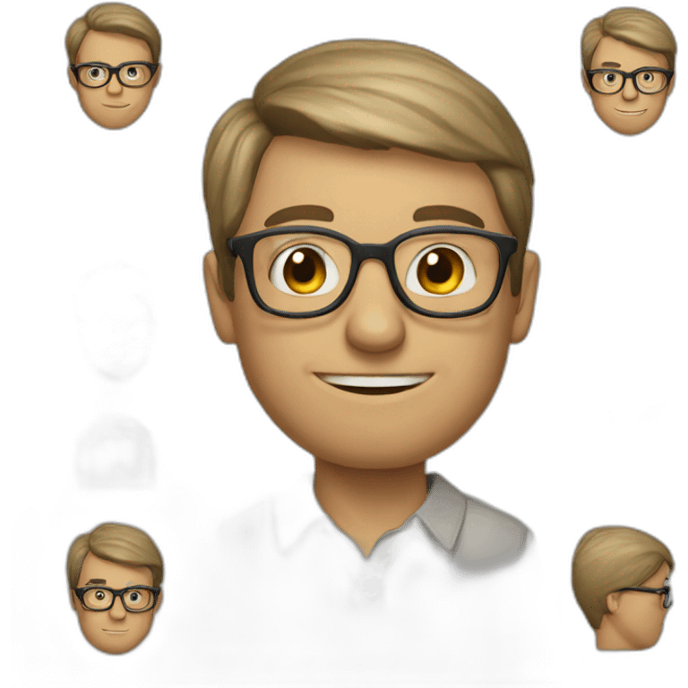 Hombre nerd emoji