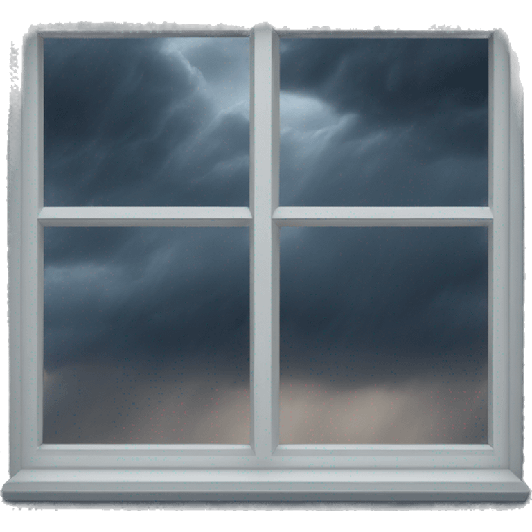 Stormy window  emoji