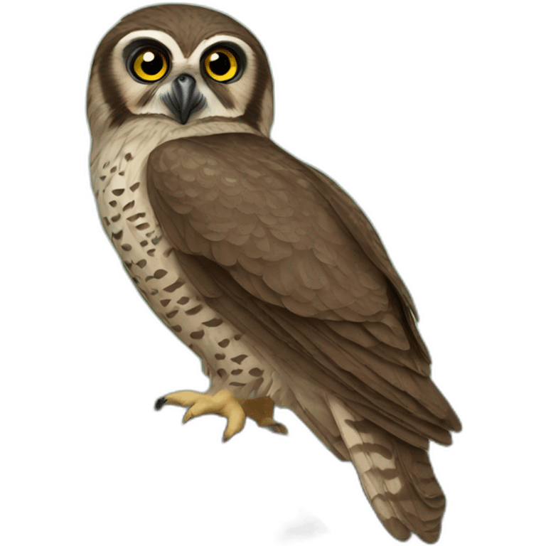 Brown Hawk-Owl emoji