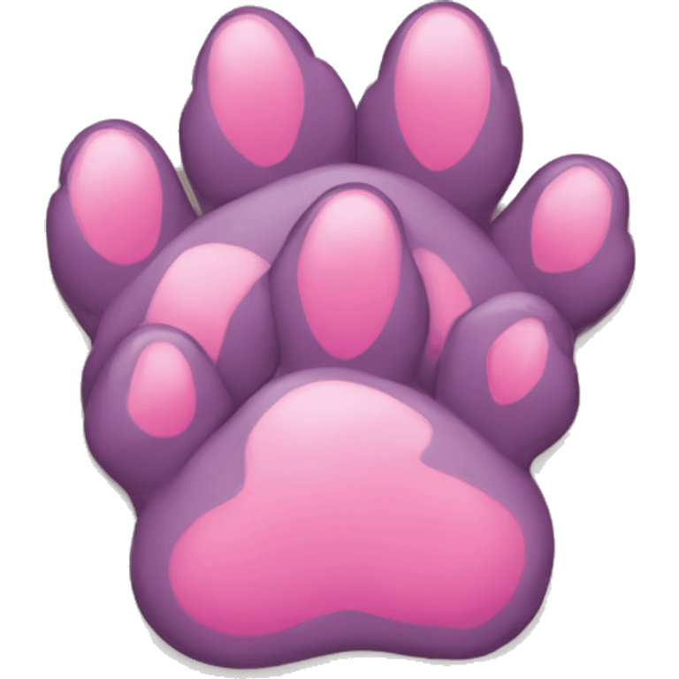 2 dog paws on top nof each other emoji