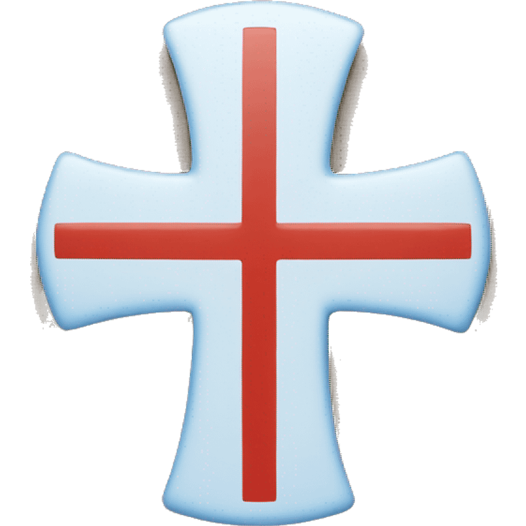 red cross with blue on sides emoji