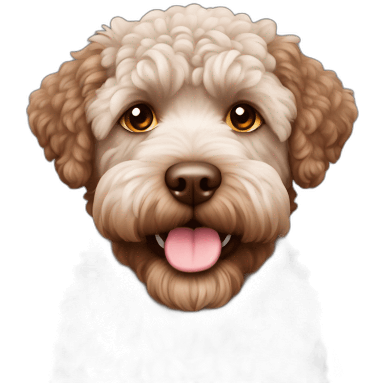 brown Lagotto romagnolo emoji