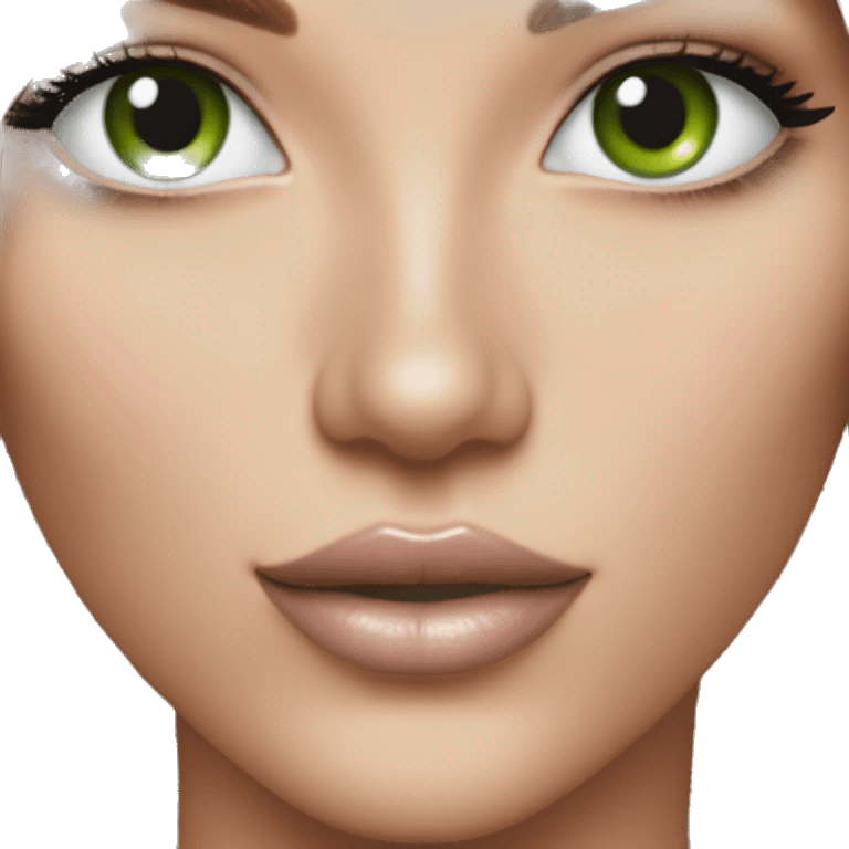 Realistic victoria secret model blonde green eyes  emoji