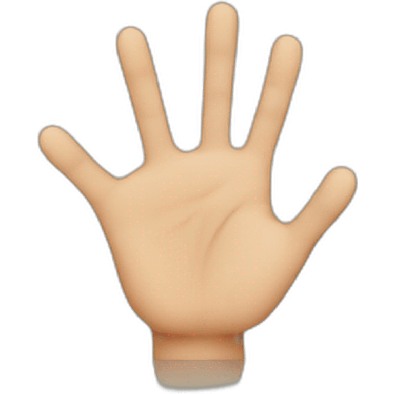 Hand with 3 fingers emoji