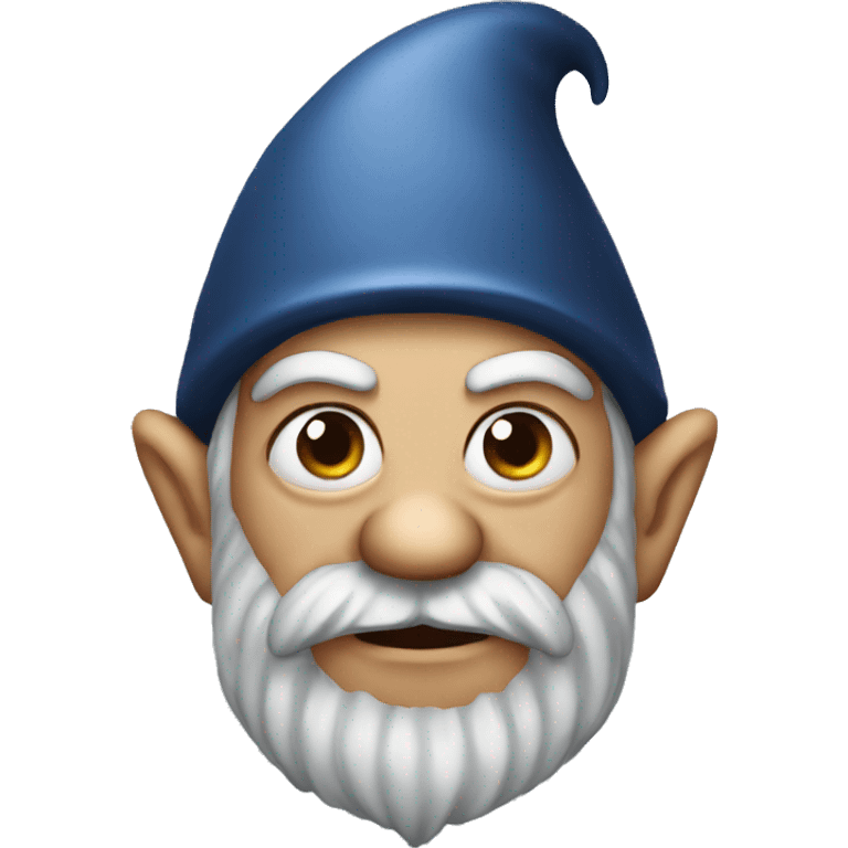 Evil Gnome with tiny eyes emoji