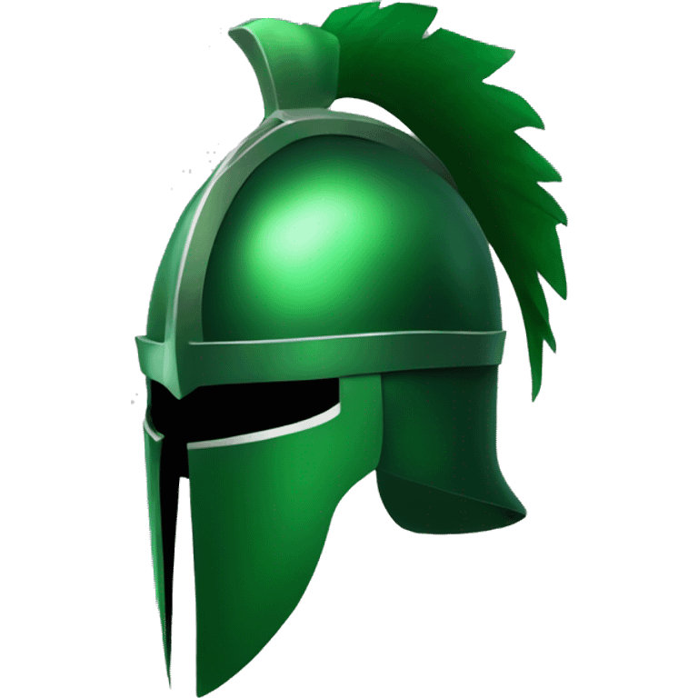 green knight helmet with visor emoji