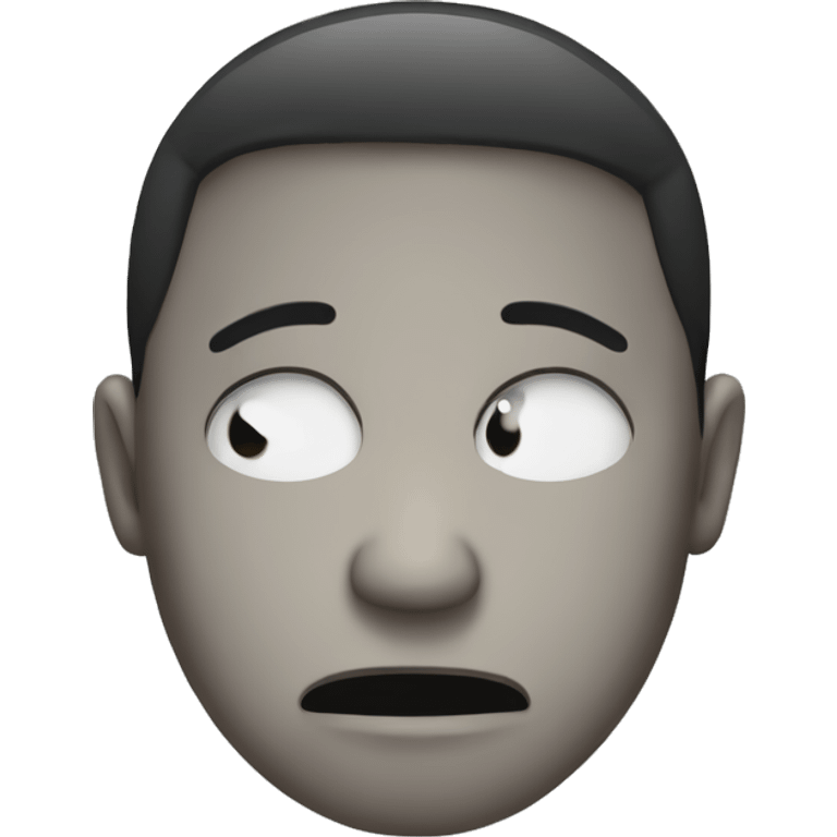 Face sad an serius emoji