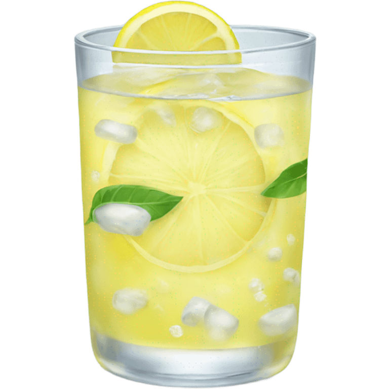 Iced lemon water emoji