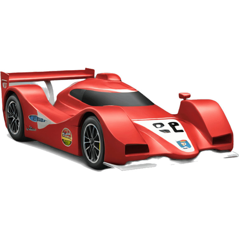 Red sport racer car emoji