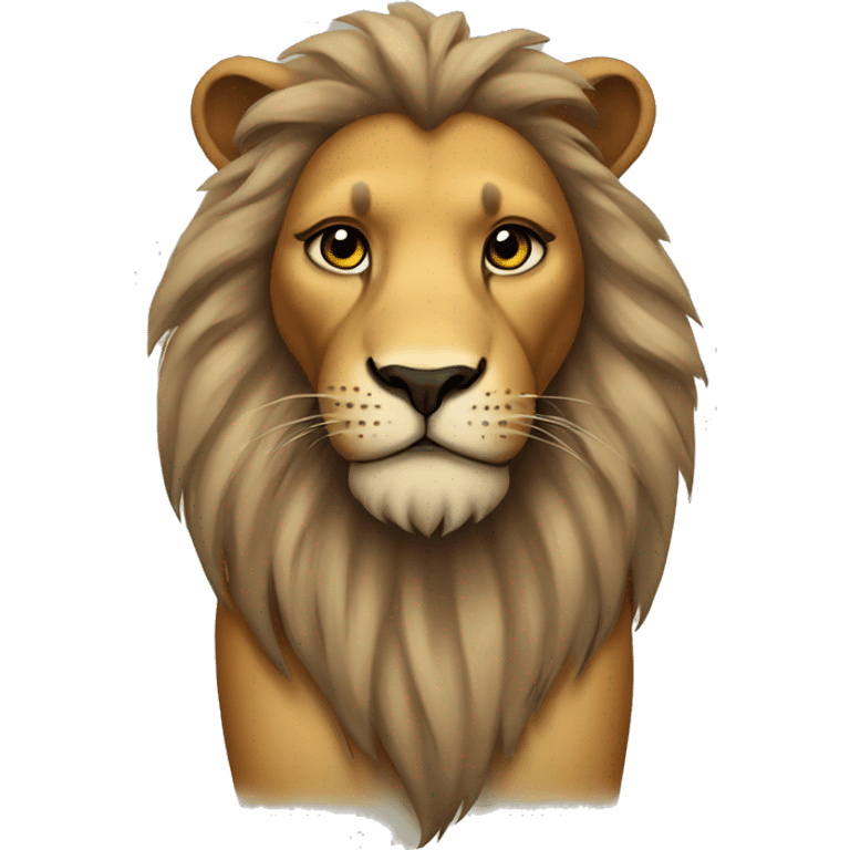 Lion with tattoos emoji