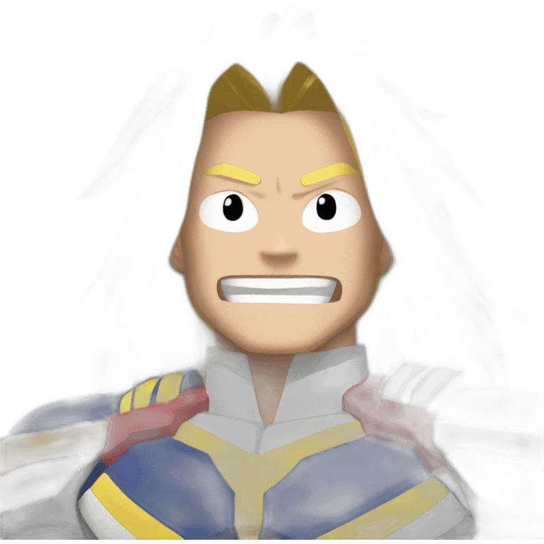 All might hero motivated emoji