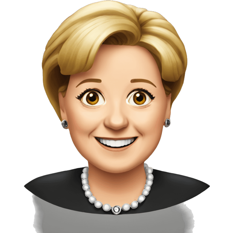 happy angela merkel emoji