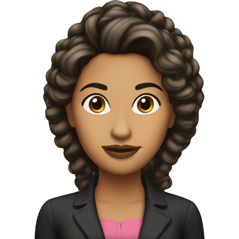 Latina woman hair up emoji