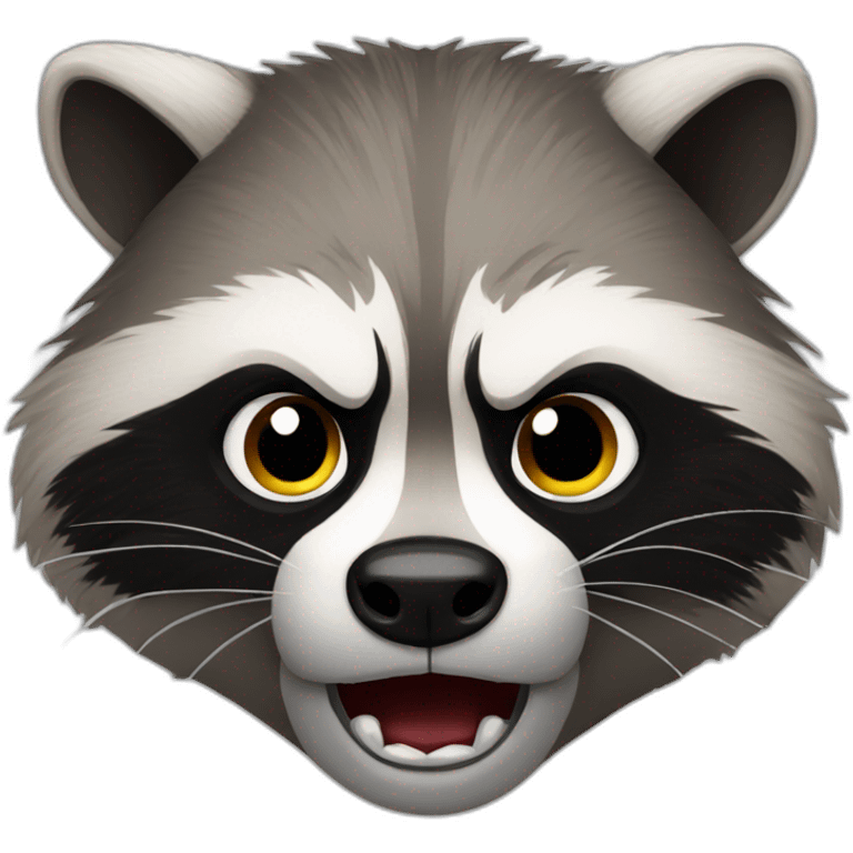 racoon angry emoji