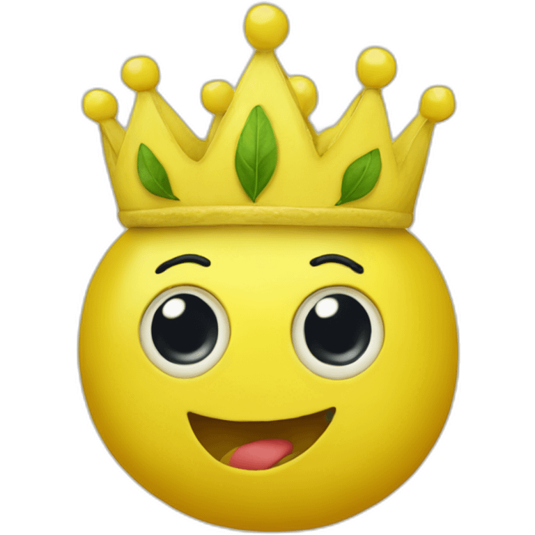 lemon wearing a crown emoji