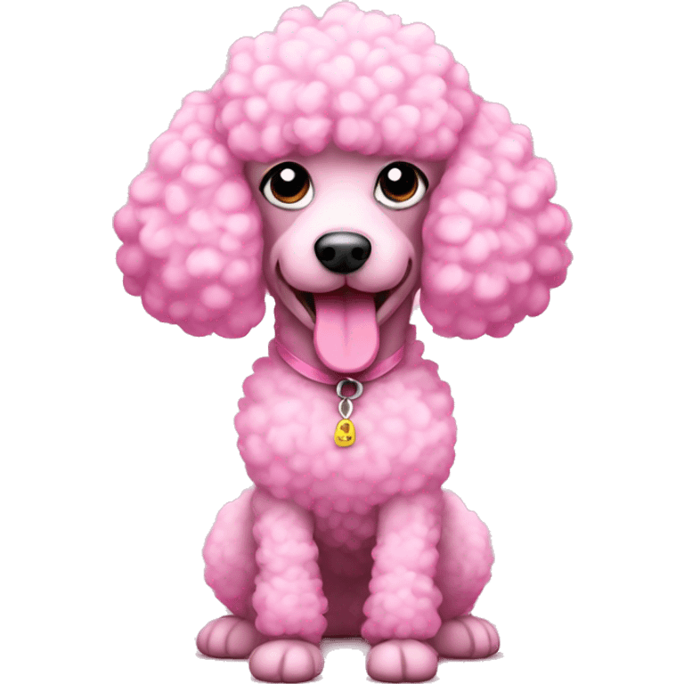 Pink poodle emoji