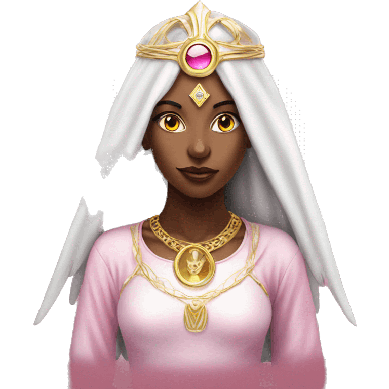 angelic diva priestess pink third eye emoji