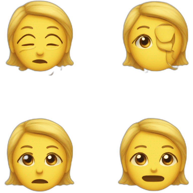 Emoji qui pleure en même temps énervé emoji