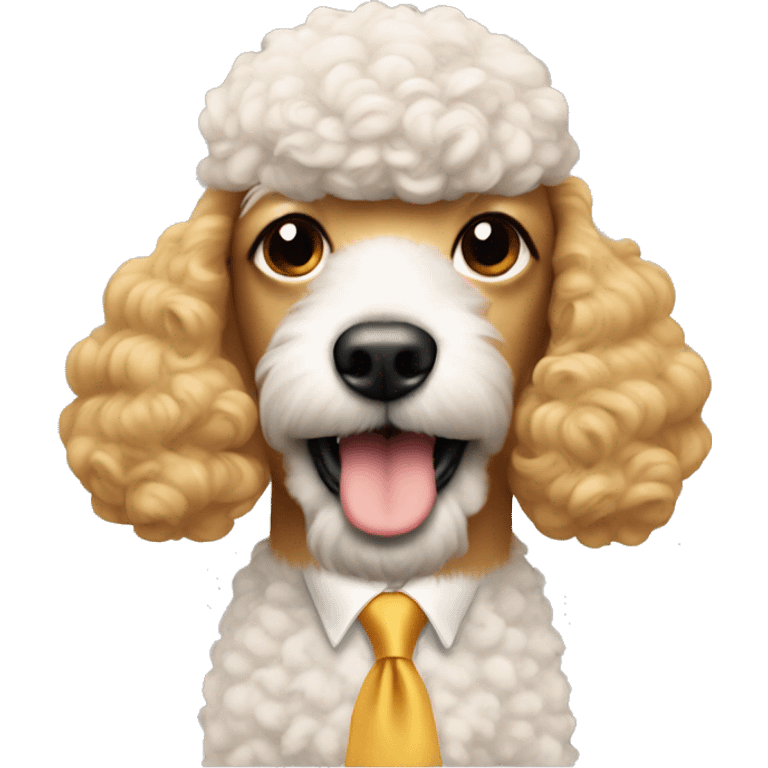 Donald trump with a poodle  emoji