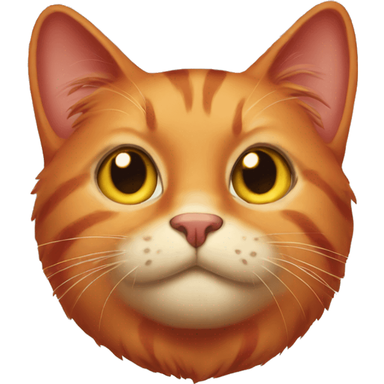 Red cat emoji