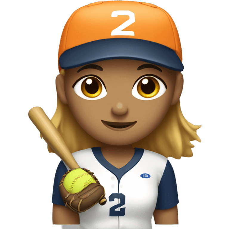 softball player emoji