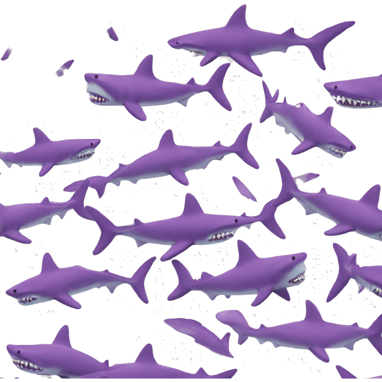 Shark purple emoji