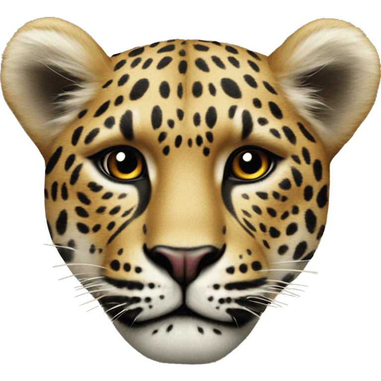 Corazon con estampado de leopardo  emoji