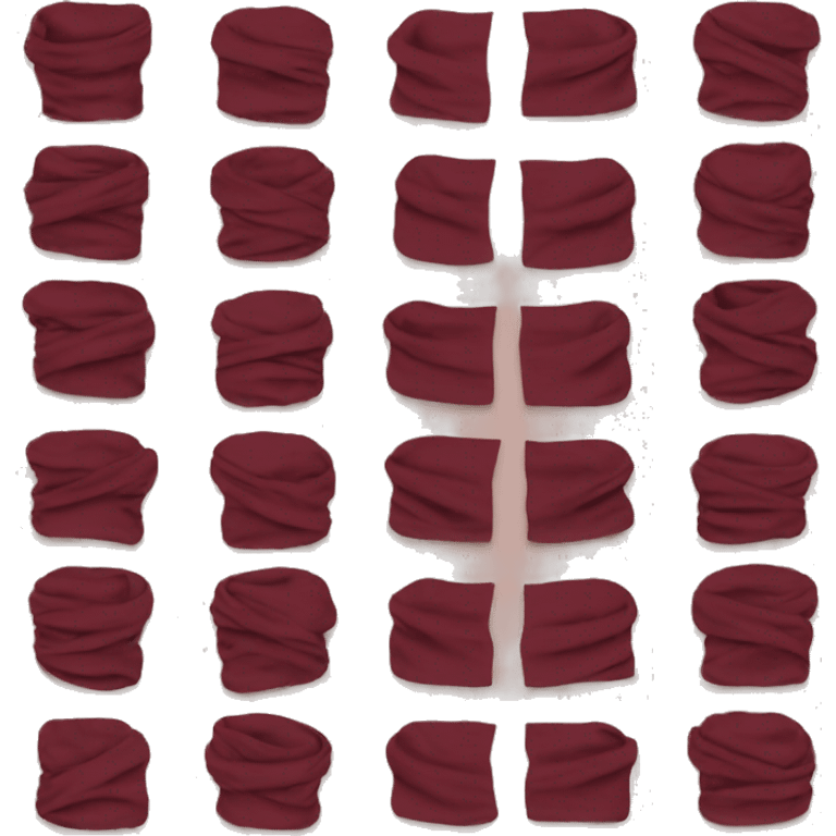 maroon neck scarf emoji