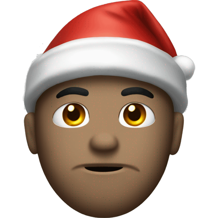 Jason from Friday the 13th wearing a Santa hat emoji