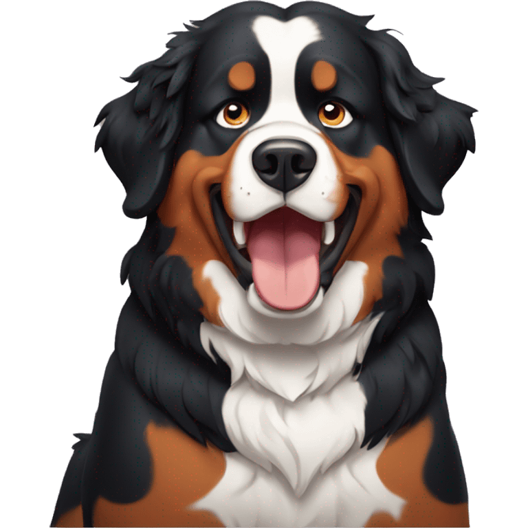 Bernese mountain dog angry emoji