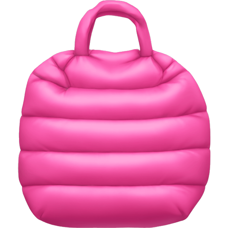 pink puffer bag emoji