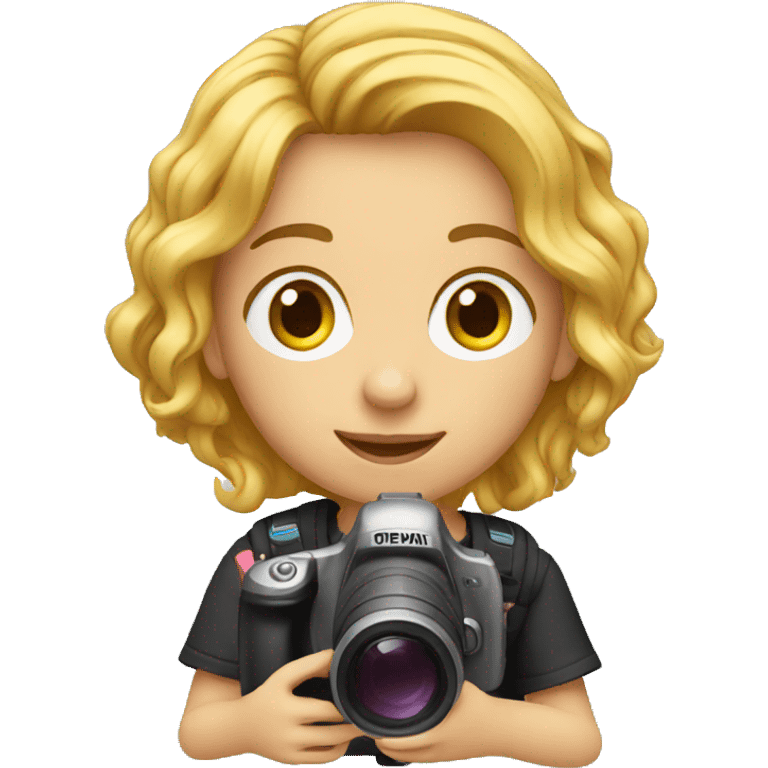 young content creator with video camera emoji