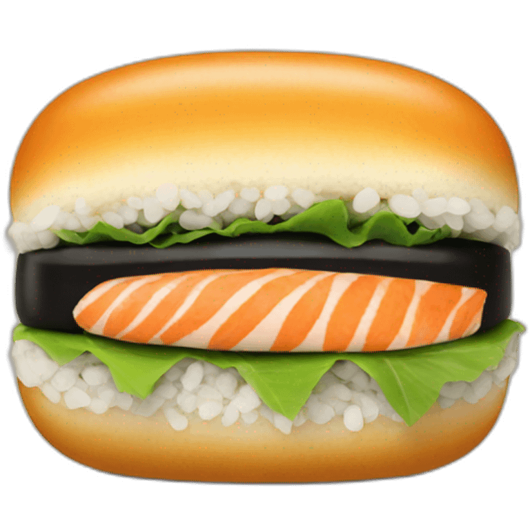 Sushi burger  emoji